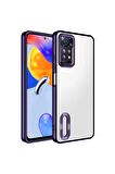 Xiaomi Redmi Note 12 Pro 4G Kılıf Logo Yeri Açık Kamera Lens Korumalı Renkli Kenarlı Şeffaf Silikon