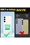 Samsung Galaxy S24 FE Kılıf Kamera Lens Korumalı Renkli Magsafe Şeffaf Silikon Rose Gold