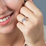 Starlight Diamond Pırlanta Montür Elegance 925 Ayar Gümüş Bayan Tektaş Yüzük