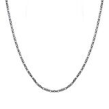 925 Ayar Gümüş 60 cm Uzunluk  2 mm Genişlik 80 Mikron Kalınlık Erkek Kral Zincir