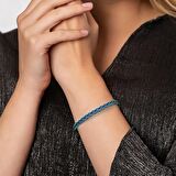 El İşçiliği Modern Tasarım 1000 Ayar Gümüş Kazaz Kadın Bileklik