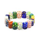 El İşçiliği Murano Cam Sanatı Çakra Tasarım Rolex Kadın Bileklik