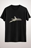 Erkek Siyah F22 Raptor Jet Fighter Pilot