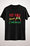 Erkek Siyah Fly Like Bessie Coleman Black History Month African American