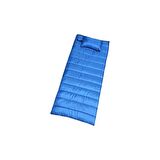 CAMPSTORY Tim-18 350gr Içi Gri Polarlı Yastıklı Battaniye Tipi Uyku Tulumu MAVİ  EKSTRA UZUN