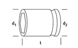 OSAKA LN12S12 Lokma 1/2'' 12mm
