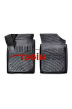 Citroen Berlingo Panelvan 2 Parça 1998-2008 3D Havuzlu Paspas Siyah