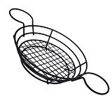 TEKMARKED METAL SOSLUKLU HAMBURGER VE PATATES KIZARTMASI SUNUM SEPETİ