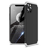 Apple iPhone 12 Pro Max Kılıf 3 Parça Slim Sert Silikon Kapak AYS