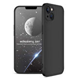 Apple iPhone 13 Mini Kılıf 3 Parça Slim Sert Silikon Kapak AYS