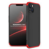 Apple iPhone 13 Mini Kılıf 3 Parça Slim Sert Silikon Kapak AYS