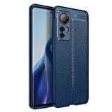 Xiaomi Mi 12 Kılıf Deri Görünümlü Slim Silikon 