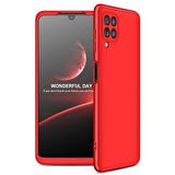 Samsung Galaxy A22 4G Kılıf 3 Parça Slim Sert Silikon Kapak AYS