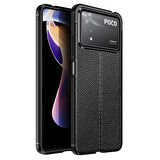 Xiaomi Poco X4 Pro 5G Kılıf Deri Görünümlü Slim Silikon 