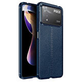 Xiaomi Poco X4 Pro 5G Kılıf Deri Görünümlü Slim Silikon 