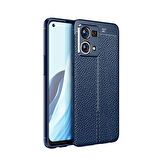Oppo Reno 7 4G Kılıf Deri Görünümlü Slim Silikon 