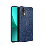 Xiaomi Mi 12 Lite Kılıf Deri Görünümlü Slim Silikon 
