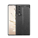 Huawei Honor 70 Kılıf Deri Görünümlü Slim Silikon 