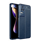 Xiaomi Poco F4 Kılıf Deri Görünümlü Slim Silikon 
