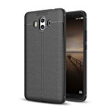 Huawei Mate 10 Kılıf Deri Görünümlü Slim Silikon 