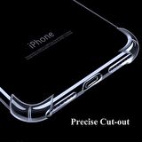 Apple iPhone 8 Plus Anti Şok Darbe Emici Şeffaf Silikon Kılıf