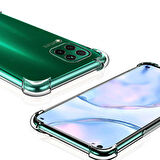Huawei P40 Lite Anti Şok Darbe Emici Şeffaf Silikon Kılıf