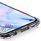 Huawei P40 Lite Anti Şok Darbe Emici Şeffaf Silikon Kılıf