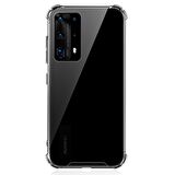 Huawei P40 Pro Anti Şok Darbe Emici Şeffaf Silikon Kılıf