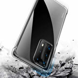 Huawei P40 Pro Anti Şok Darbe Emici Şeffaf Silikon Kılıf