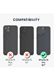 Apple iPhone 15 PRO Kılıf 360 Şeffaf Ön Arka Korumalı Şeffaf Silikon