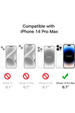 Apple iPhone 14 PRO MAX Kılıf 360 Şeffaf Ön Arka Korumalı Şeffaf Silikon