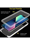 Apple iPhone 14 PRO MAX Kılıf 360 Şeffaf Ön Arka Korumalı Şeffaf Silikon