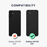 Samsung Galaxy A14 Kılıf 360 Şeffaf Ön Arka Korumalı Şeffaf Silikon