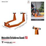 Torque-MX Motosiklet Ön Kaldırma Standı FS1 Turuncu