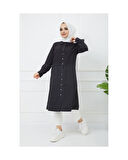 Baskı Detaylı Tunik Antrasit-227