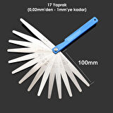 Filler Çakısı (Sentil) 0.02 - 1.00mm