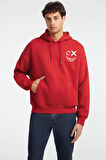 Baskılı Kapşonlu Sweatshirt FM1.106KÖ