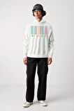 Baskılı Kapşonlu 3 İplik Sweatshirt FM1.115BÖ