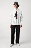 Baskılı Kapşonlu Sweatshirt FM1.127BÖ