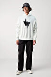 Baskılı Kapşonlu Sweatshirt FM1.128BÖ