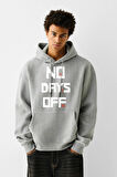 Baskılı Kapşonlu Sweatshirt FM1.135GÖ