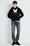 Baskılı Kapşonlu Sweatshirt FM1.142SÖ
