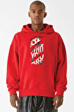 Baskılı Kapşonlu Sweatshirt FM1.153KÖ