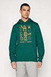 Baskılı Kapşonlu Sweatshirt FM1.192YÖ