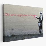 Bansky'nin Hayatta Yaptiklarimiz Ebediyette Yankilanir Yazılı Eseri Tablo-5007