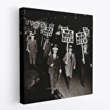 Bira İstiyoruz, Olağandışı 1931 Yasak Protesto Fotoğrafı Kanvas Tablo-5336