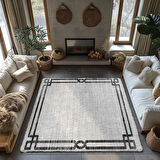 Kaymaz Taban Trend Vintage Yıkanabilir Dijital Baskı Halı