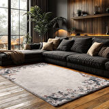 Kaymaz Taban Trend Vintage Yıkanabilir Dijital Baskı Halı