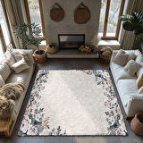 Kaymaz Taban Trend Vintage Yıkanabilir Dijital Baskı Halı