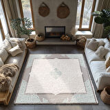 Kaymaz Taban Trend Vintage Yıkanabilir Dijital Baskı Halı